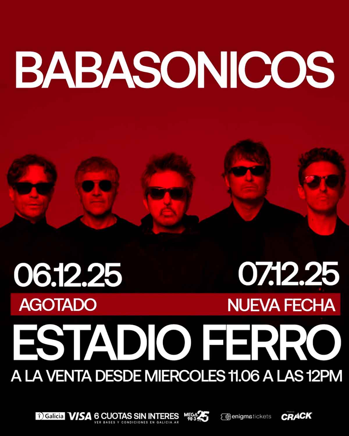 Babasónicos en Ferro 2025: dos noches para celebrar su legado y su presente