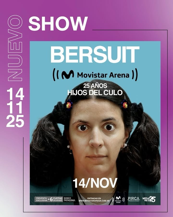 Bersuit Vergarabat en el Movistar Arena 2025