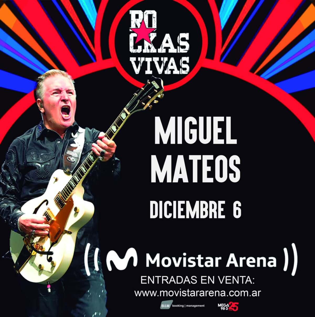Miguel Mateos celebra los 40 años de Rockas Vivas en el Movistar Arena