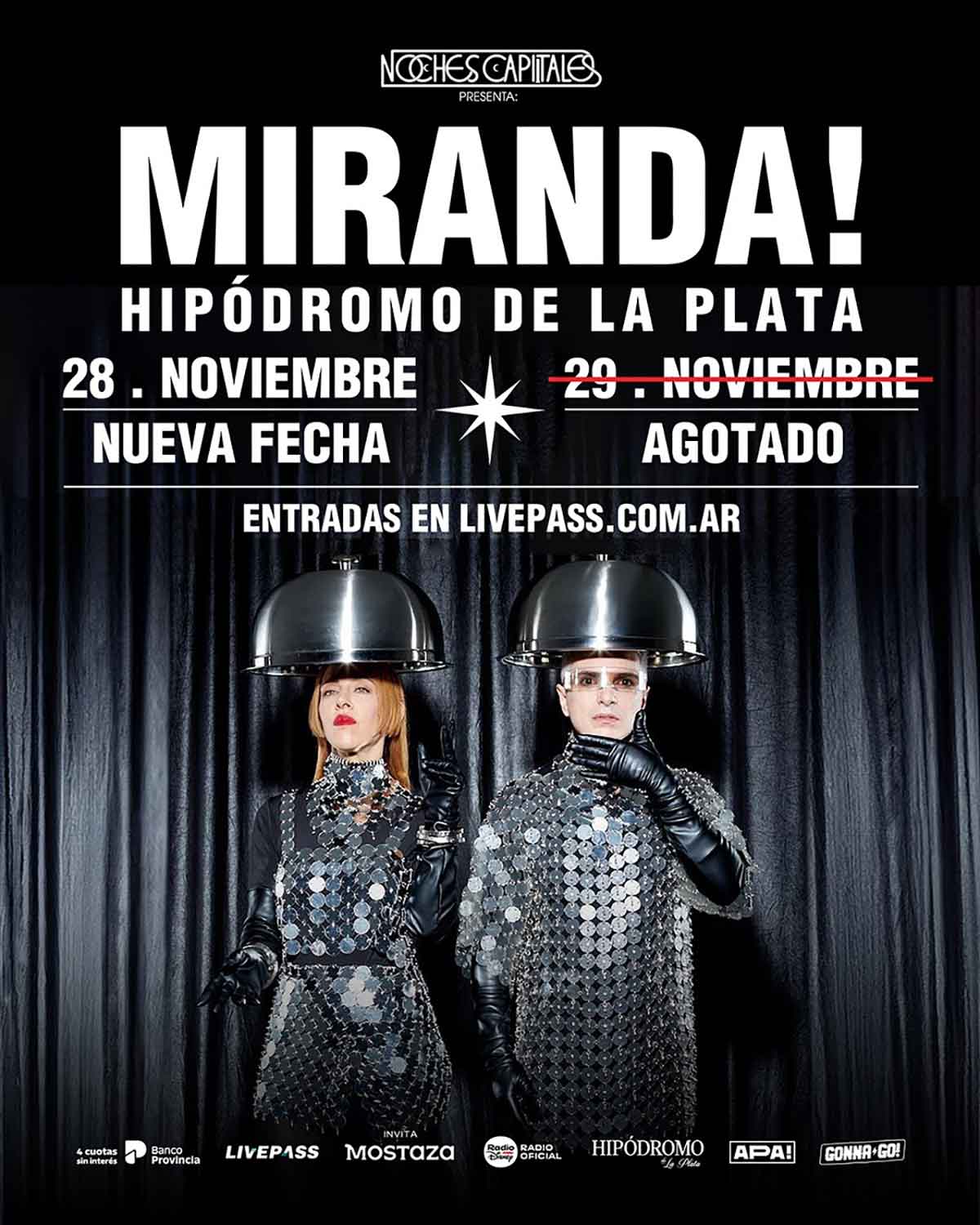 Miranda vuelve a La Plata con dos noches de puro pop y fantasía en vivo