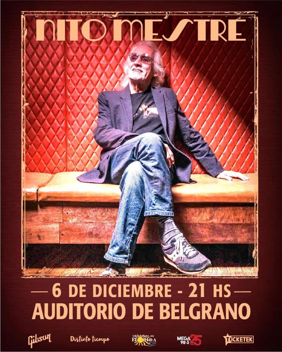 Nito Mestre: una noche para viajar en el tiempo en el Auditorio Belgrano
