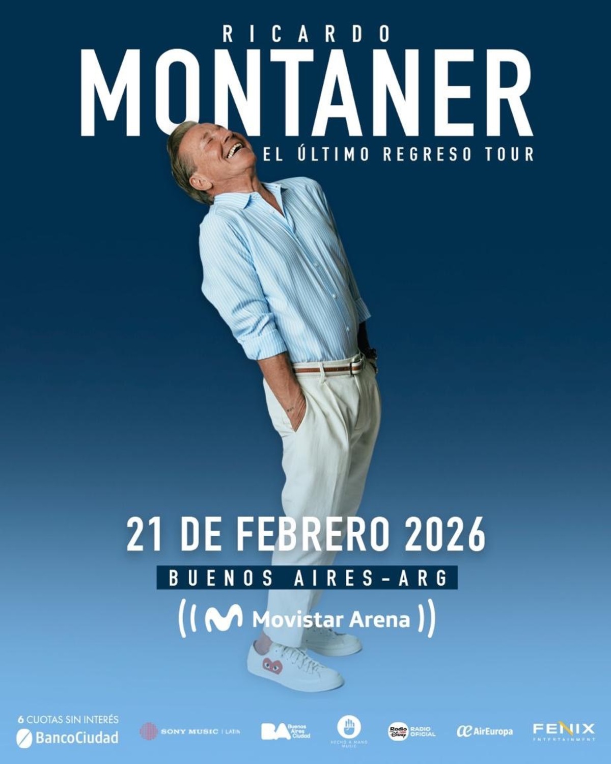 Ricardo Montaner regresa a Buenos Aires 2026