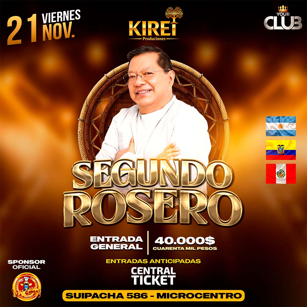 SEGUNDO ROSERO EN CONCIERTO: UNA NOCHE INOLVIDABLE EN YOUR CLUB DISCO