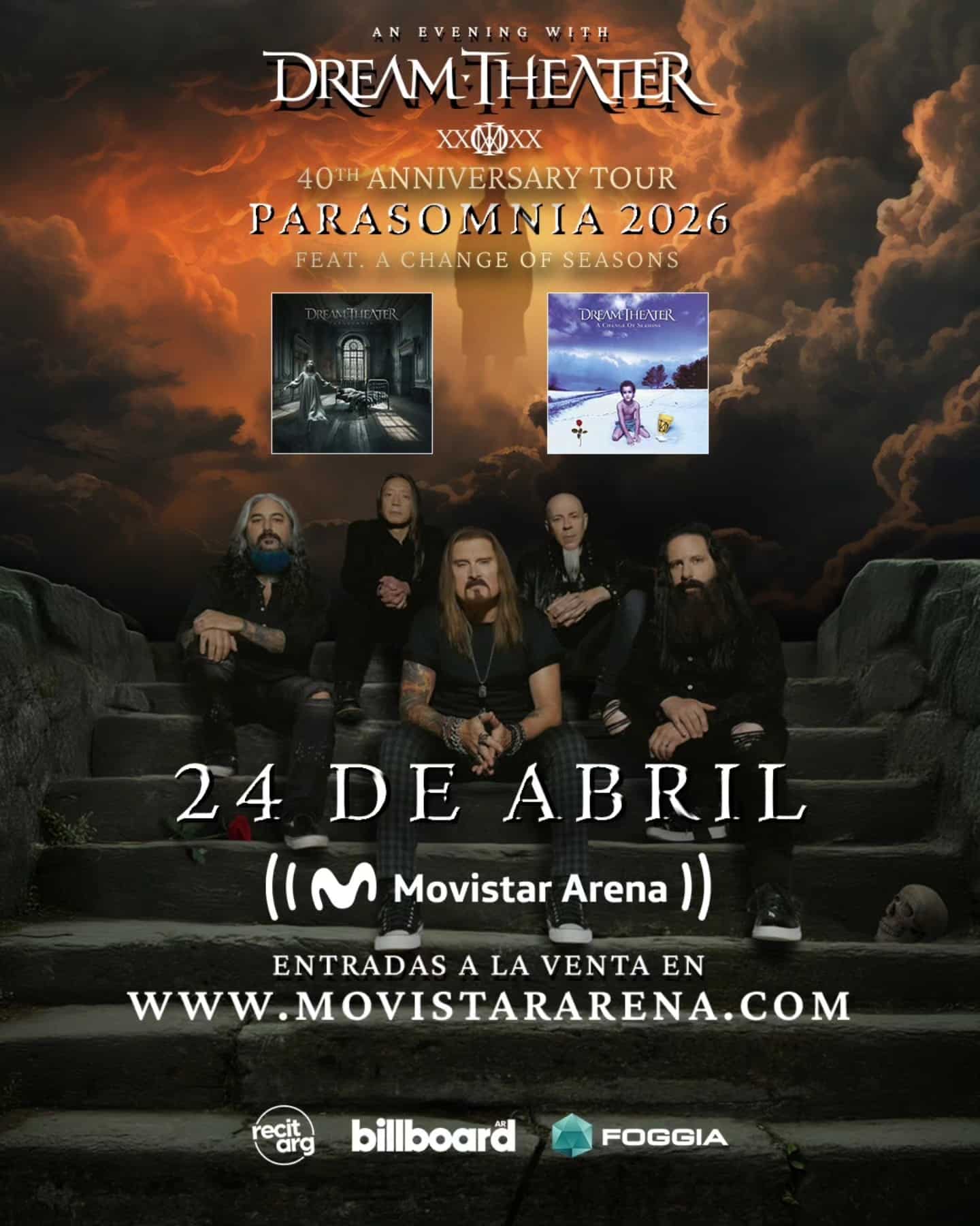 Dream Theater regresa a Buenos Aires con un show histórico para celebrar 40 años de carrera
