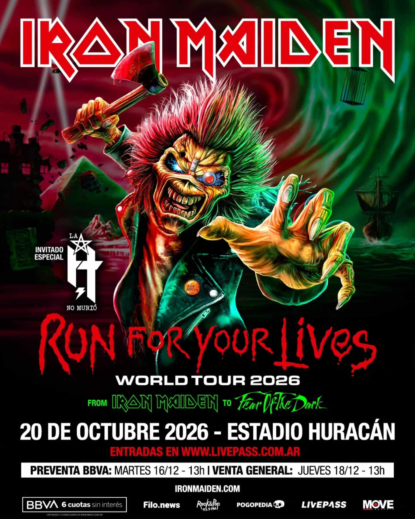 Iron Maiden en Buenos Aires 2026